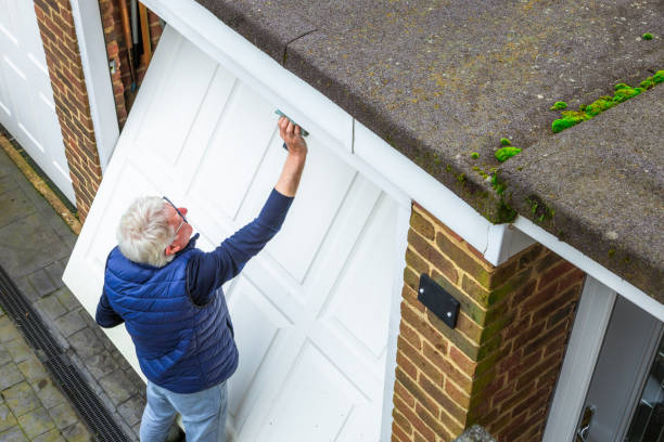 Repaired Modern Garage Door After